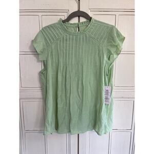 NWT Nanette Lepore size large mint green blouse top shirt